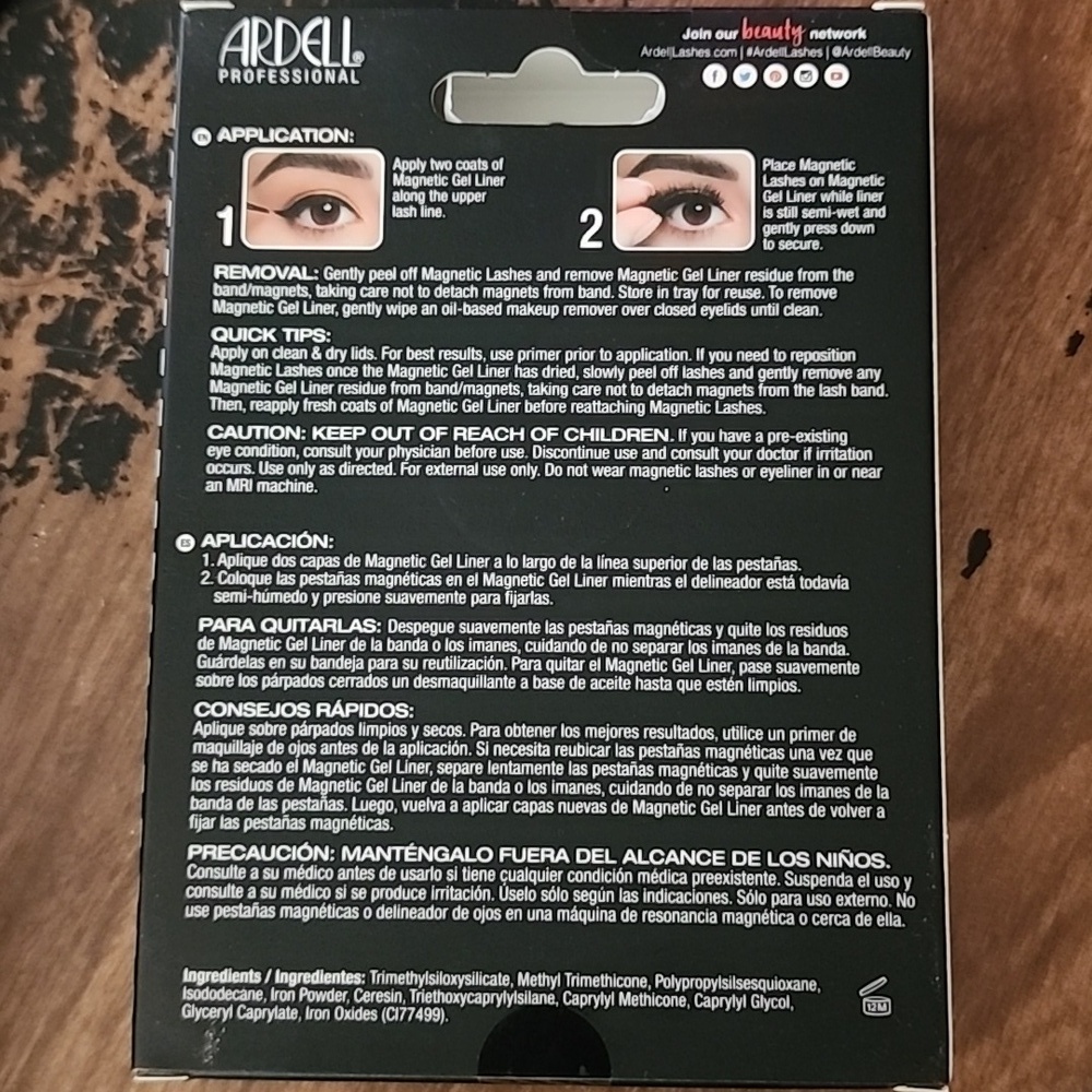 ARDELL Professional Magnetic MegaHold Lash “110” Adhesive Included Sealed & NIB - Picture 2 of 2